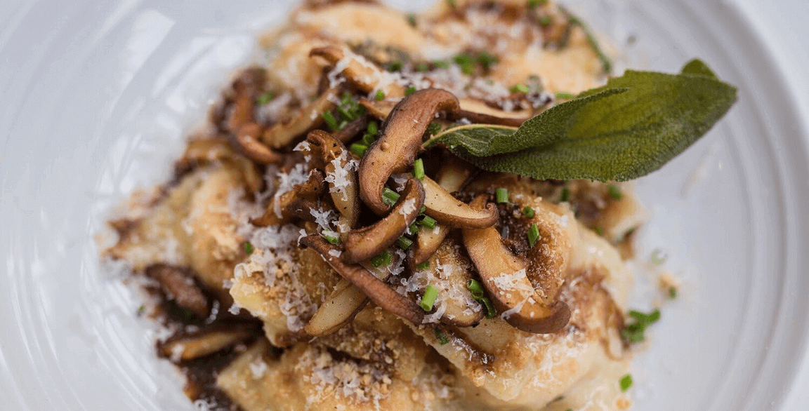 The Sweet Potato and Mascarpone Ravioli at Il Palio in Chapel Hill, N.C., is one of Executive Chef Adam Rose’s creations to highlight the root vegetable in unique ways.