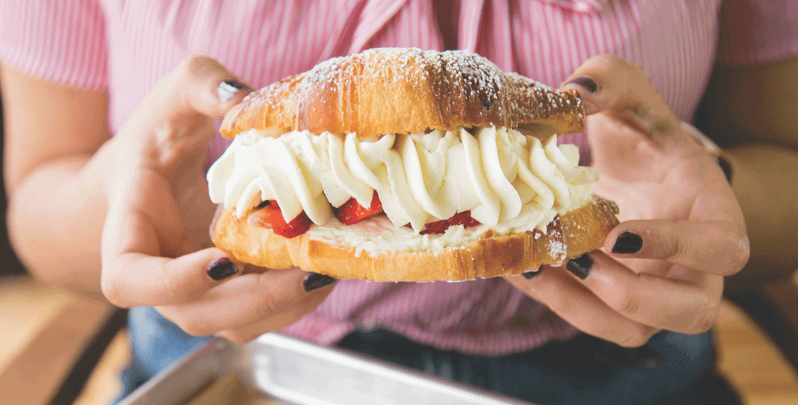 La Panadería’s Tres Leches Croissant is a prime example of the creative ways that operators are delivering on Mexican comfort but offering it in delightful, unexpected ways. Here, the pastry is split and filled with tres leches cream and fresh strawberries.