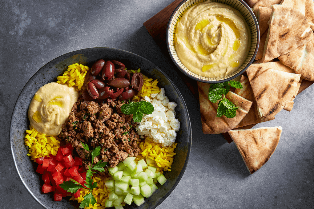 These Lebanese- and Greek-inspired lamb bowls are an easy and healthy ground lamb recipe with exotic Mediterranean flavors to spice up any lunch or dinner.