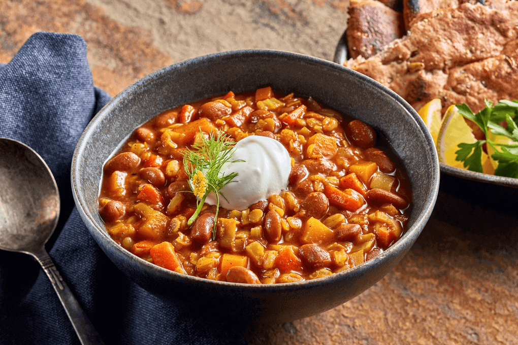 Picture for North African Bean Stew with Farro and Lentils