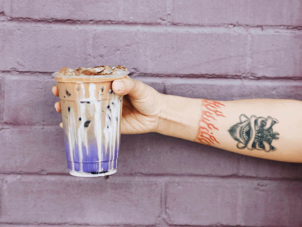 Kansas City’s Café Ca Phe food truck incorporates a range of Vietnamese and Southeast Asian flavors into its drinks, like the colorful ube found in the Hella Good Latte, made with Vietnamese espresso, oat milk and a condensed milk drizzle