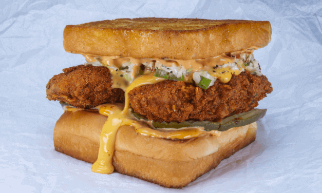 <span class="entry-title-primary">Hot Chick: Cheesy Chicken Sandwich</span> <span class="entry-subtitle">Bad Mutha Clucka  |  Based in Pasadena, Calif.</span>