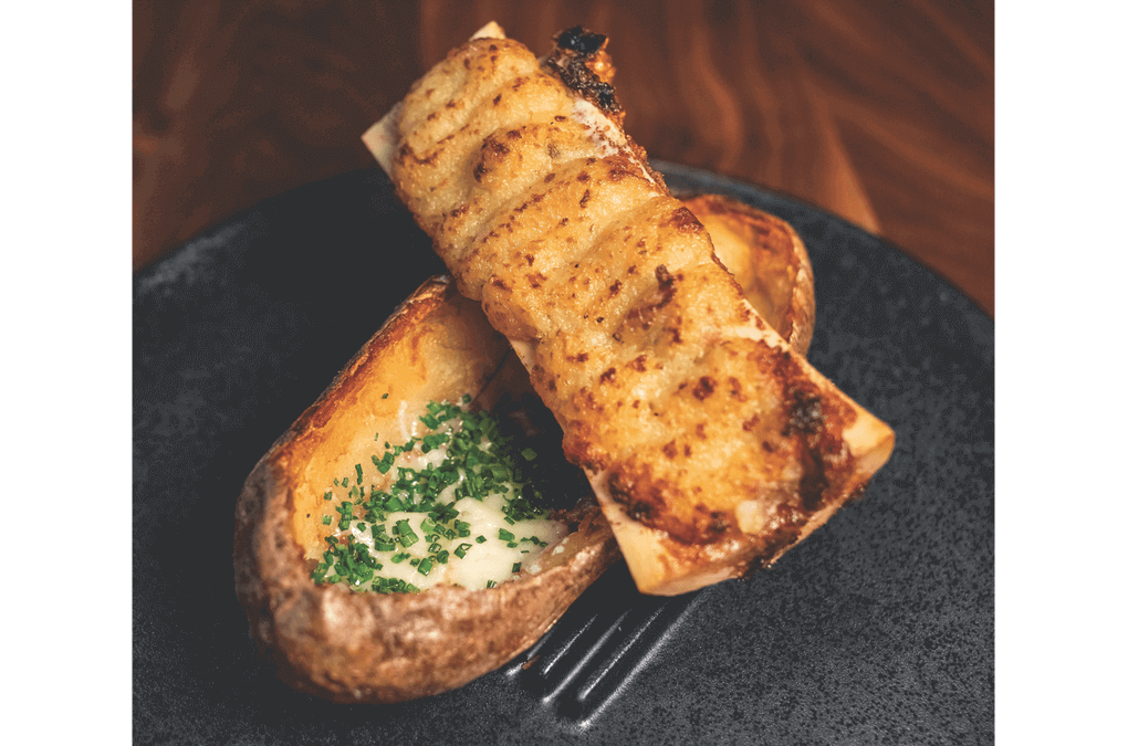 Inside Scoop: Twice-Baked Bone Marrow Potato Harper’s  |  Dallas