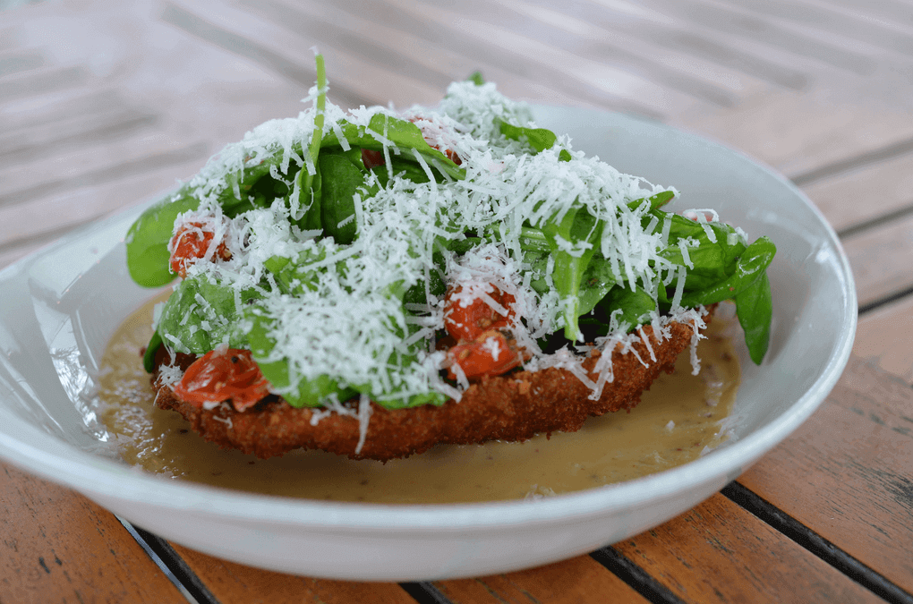 Schnitzel Delight: Chicken Schnitzel Seed Kitchen & Bar | Marietta, Ga.