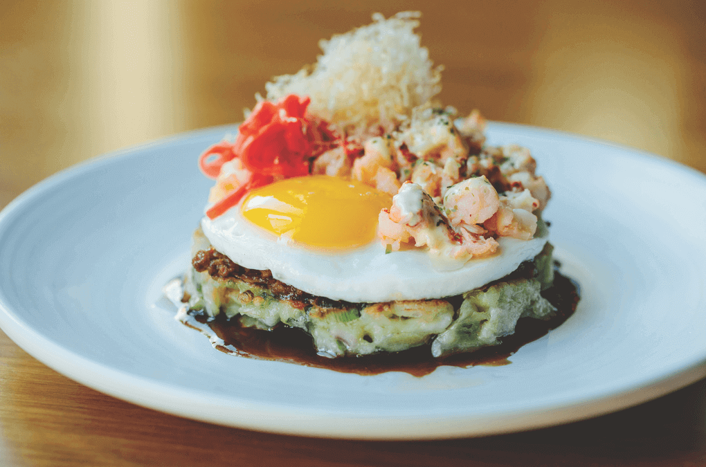 Seafood Stacks: Monterey Squid Okonomiyaki Pabu Izakaya  |  San Francisco