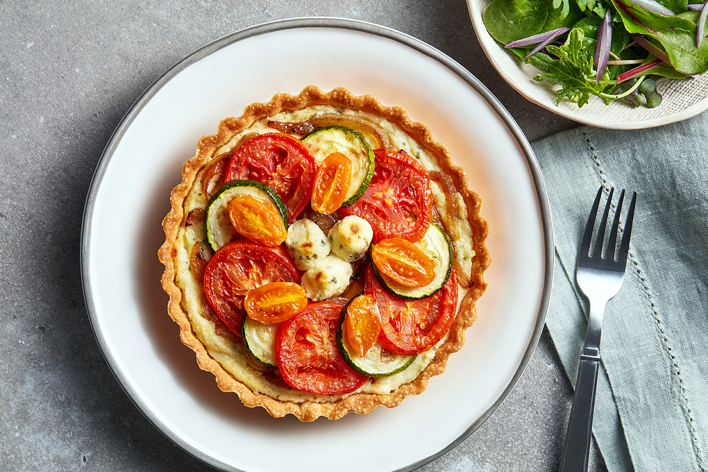 Picture for Boursin® Garlic & Fine Herbs Cheese Summer Vegetable Tart