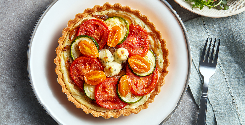Boursin® Garlic & Fine Herbs Cheese Summer Vegetable Tart