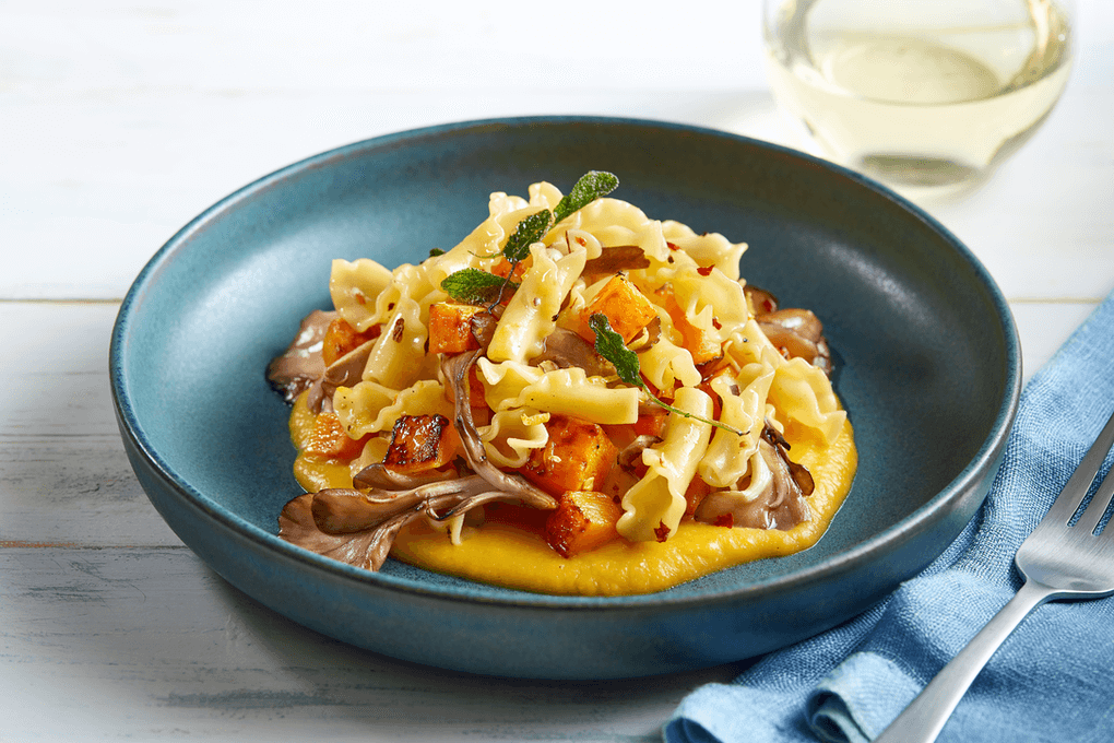 Picture for Campanelle Pasta with Butternut Squash, Maitake Mushrooms, Sage & Chiles