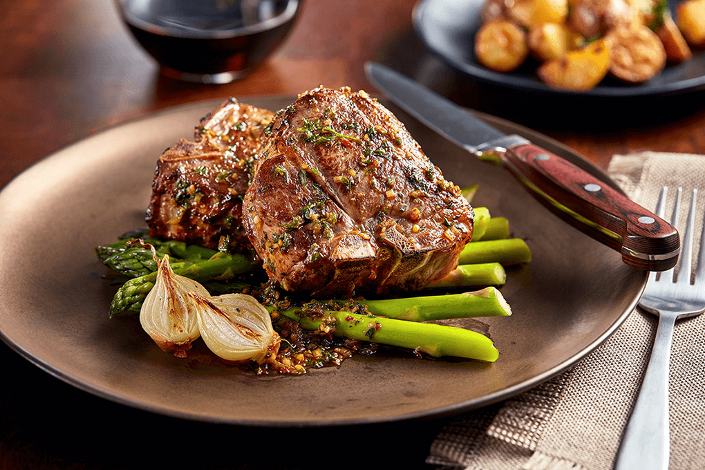 Picture for Australian Lamb T-Bones with Mint and Chile Crisp Chimichurri