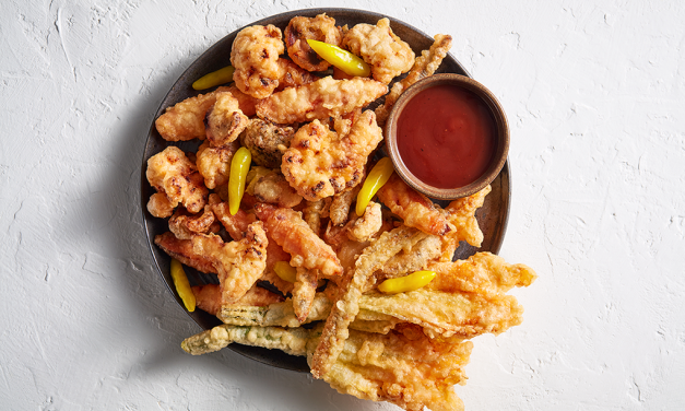 <span class="entry-title-primary">Texas Pete® Zesty Pickled Tempura with Spiked Tonkatsu Sauce</span> <span class="entry-subtitle">Recipe courtesy of Lisa Davidson</span>