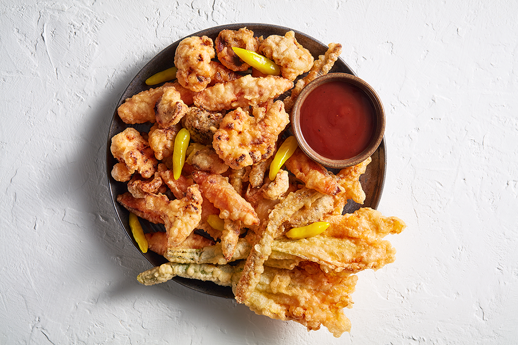 Picture for Texas Pete® Zesty Pickled Tempura with Spiked Tonkatsu Sauce