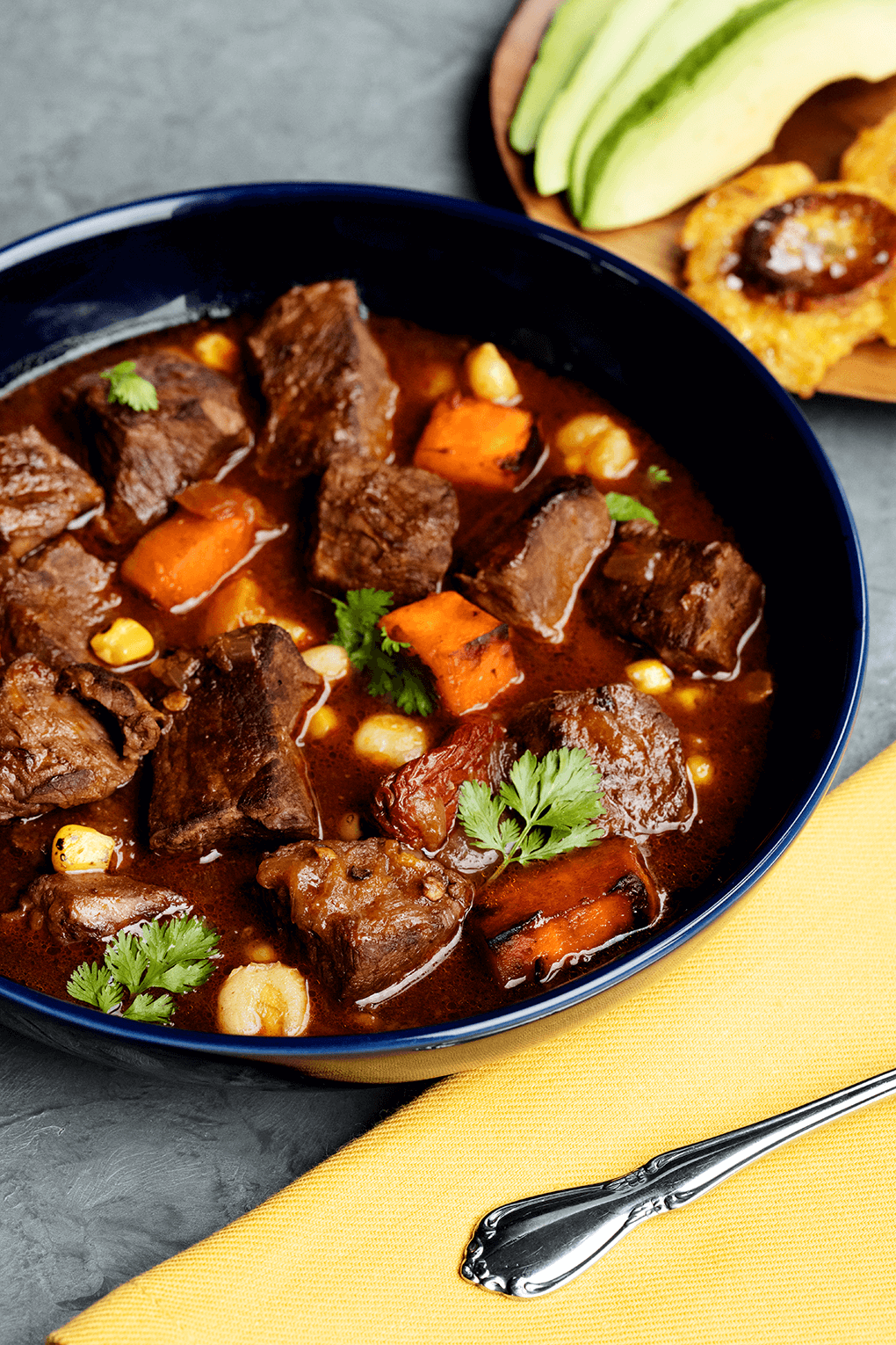 Made with clod heart (also called a ranch steak), chiles, potatoes, hominy and masa, this dish showcases how chefs can dig deeper into the global pantry.