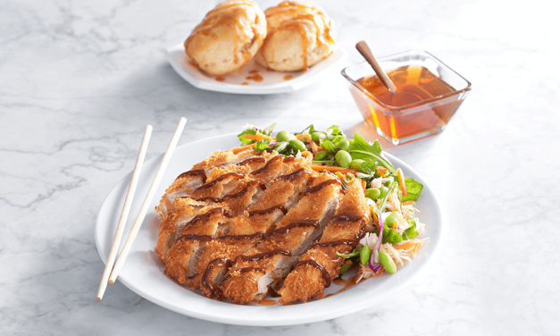 <span class="entry-title-primary">Whipped Morita Chile-Infused Honey-Glazed Tonkatsu with Honey Butter Biscuits</span> <span class="entry-subtitle">Recipe courtesy of Brian Paquette </span>