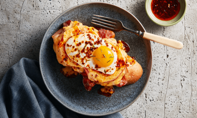 <span class="entry-title-primary">Kentucky Hot Hot Brown with Lee Kum Kee® Chiu Chow Style Chili Crisp Oil</span> <span class="entry-subtitle">Recipe courtesy of Owen Klein</span>