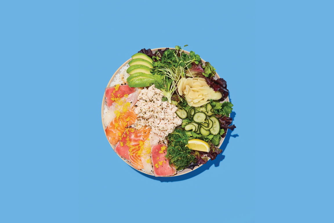 Double the Fun: Double Rainbow Sushi Bowl