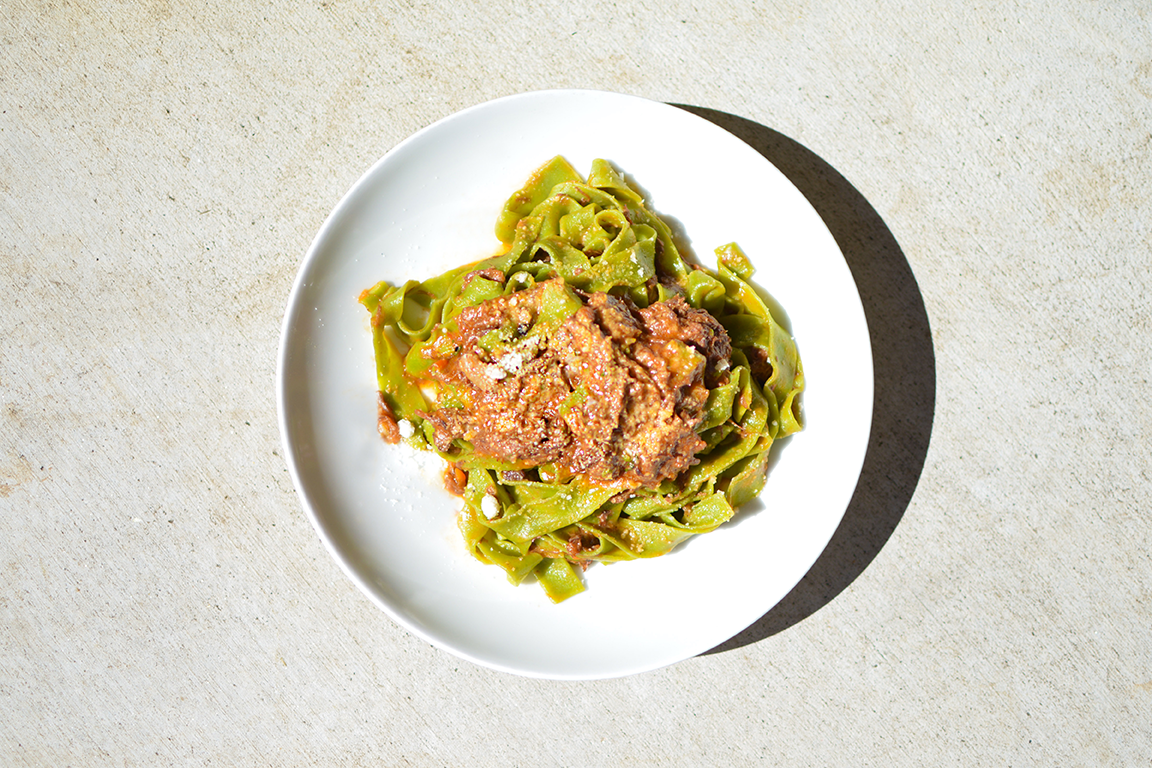Pasta Rustica: Lamb Ragu With Spinach Pappardelle