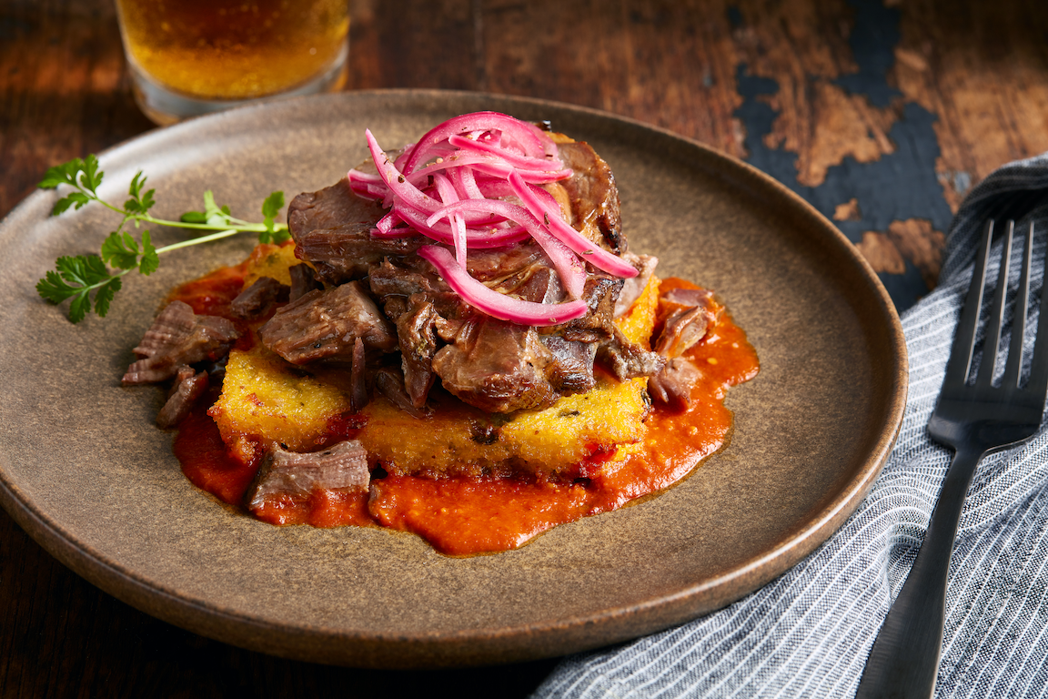 Picture for Braised Birria-Style Lamb with Crispy Polenta