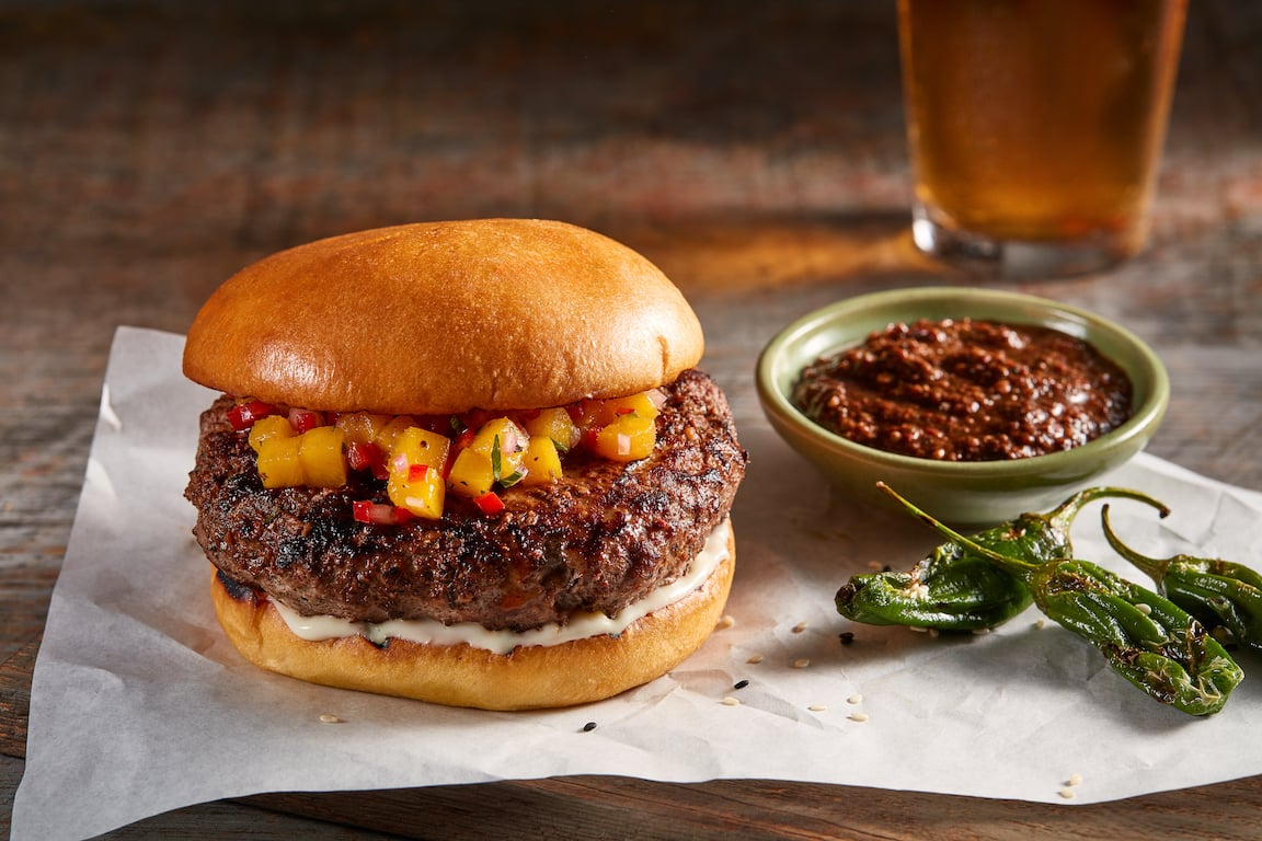 Picture for 1: Jamaican Jerk Burger with Mango Salsa