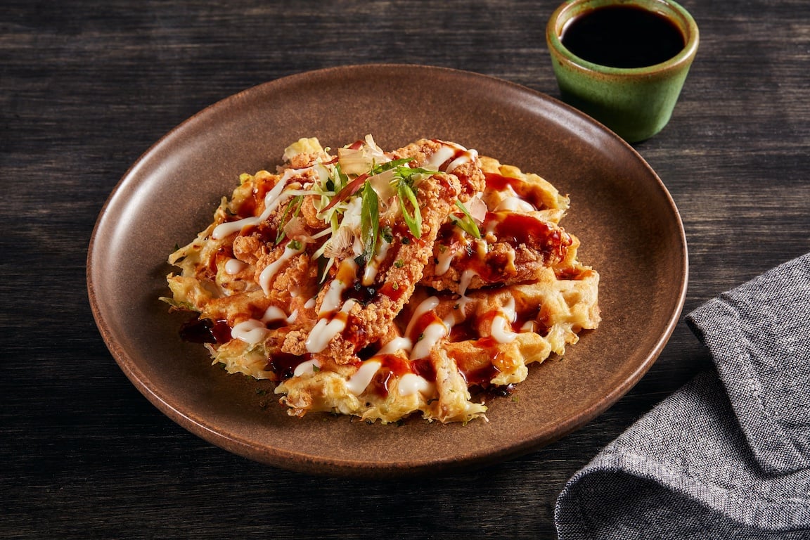 Picture for 4: Japanese Chicken & Okonomiyaki Waffles