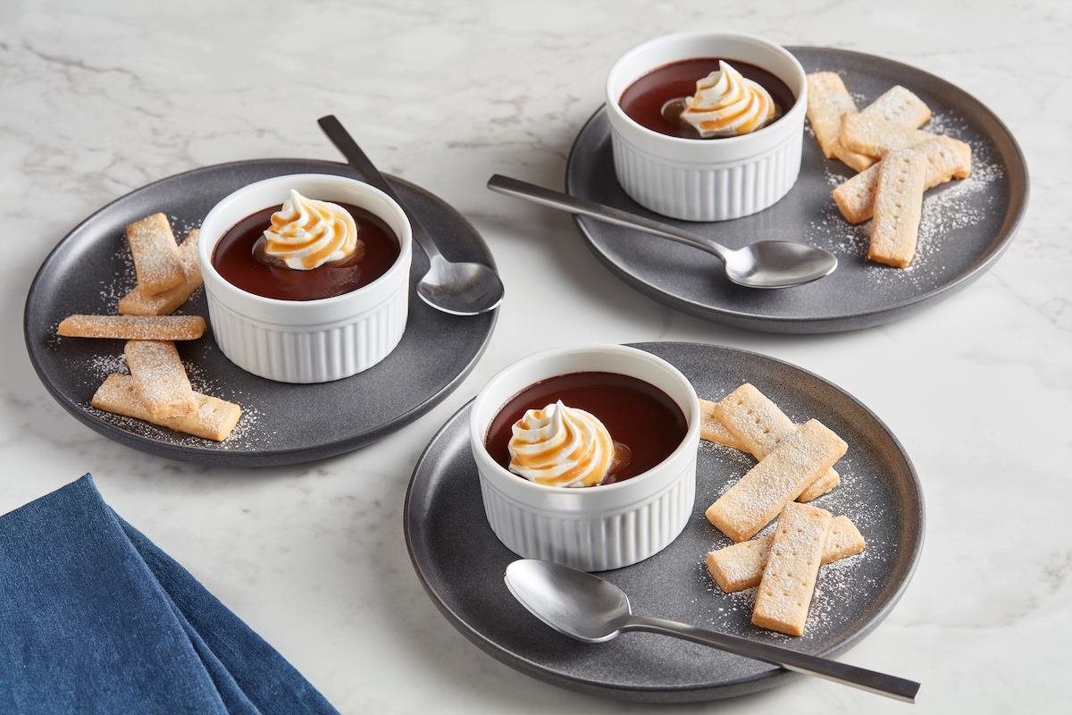 Picture for Ghirardelli® Double Chocolate Pots de Crème, Salted Caramel, Lemon Shortbread Stix