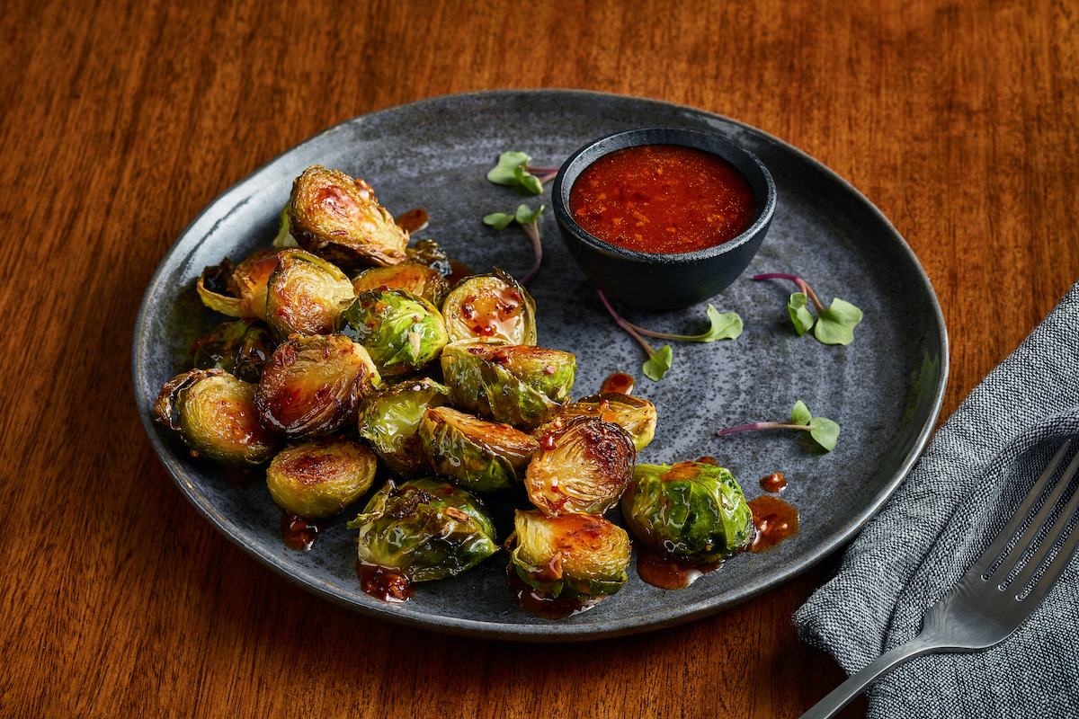 Picture for Roasted Lemon Brussel Sprouts with Lee Kum Kee Chili Crisp Honey Glaze