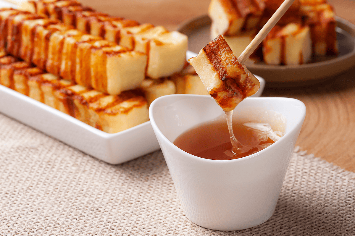 Reminiscent of Greek haloumi, Brazil’s queijo de coalho is often grilled and served with honey for a salty-sweet treat.