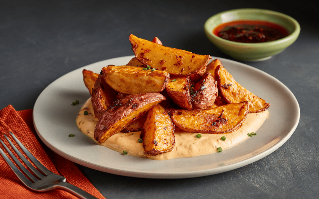 Roasted Lee Kum Kee Chili Crisp Potatoes Recipe courtesy of Zack Randol | Sponsor: Lee Kum Kee®
