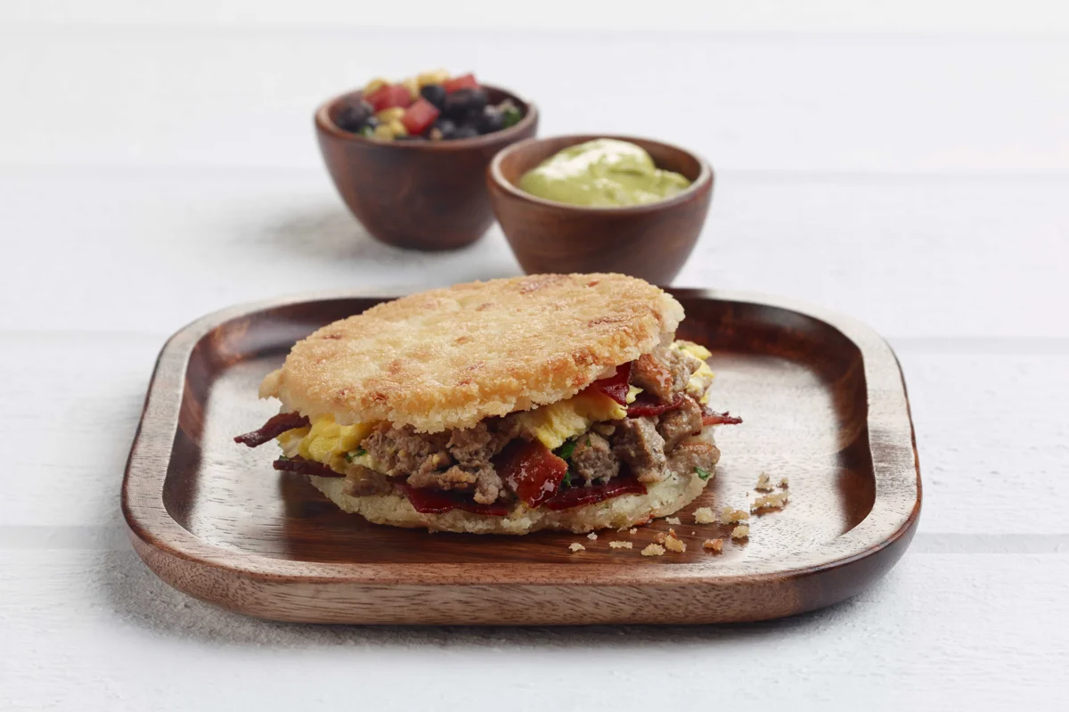 Venezuelan Breakfast Arepa