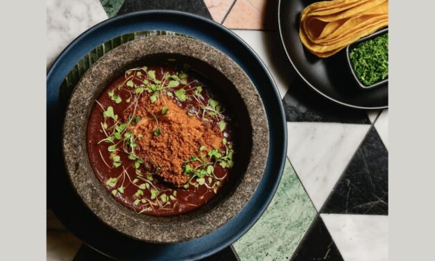 <span class="entry-title-primary">Cheese Pull</span> <span class="entry-subtitle">Salsa negra complements melted cheese nicely</span>