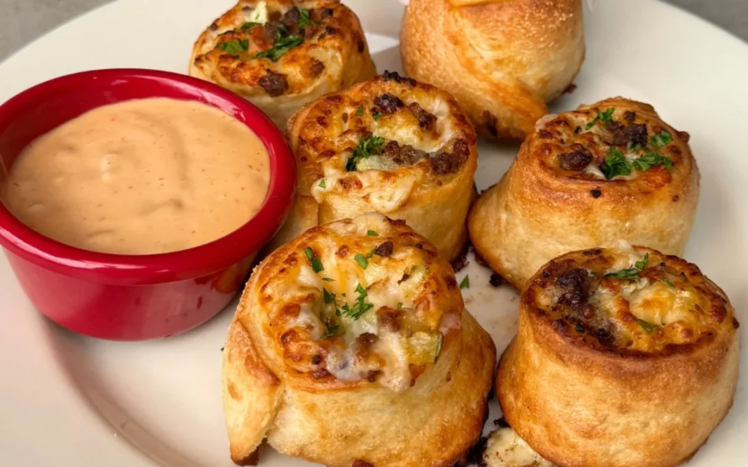 Bacon Cheeseburger, Rolled Up Old Chicago Pizza + Taproom | Based in Houston