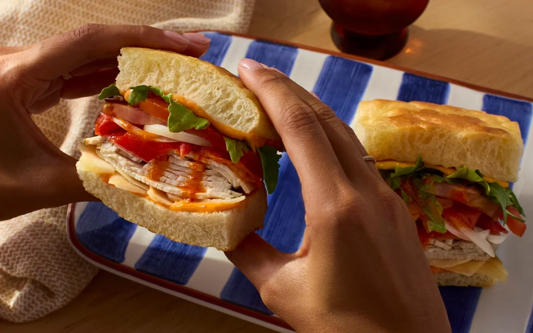Calabrian Chile Pulls Double Duty in this Turkey Sando Mendocino Farms | Based in El Segundo, Calif.