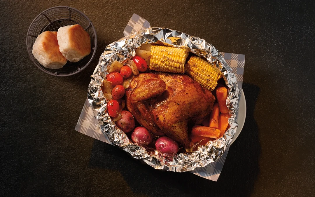 Foil-Fired Entrée With Camp Vibes Cracker Barrel Old Country Store | Based in Lebanon, Tenn.
