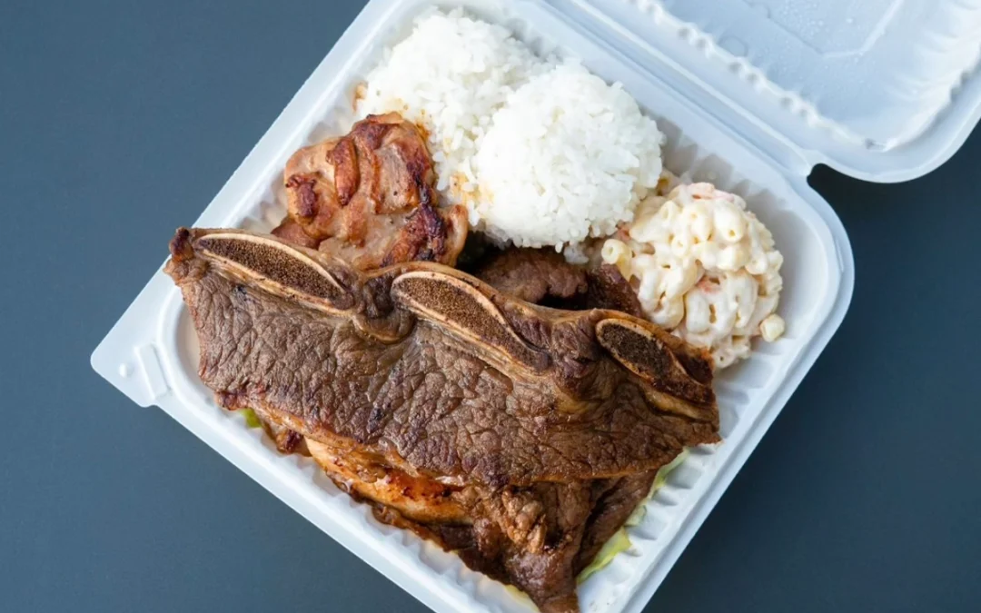 Hawaiian Plate Lunch With a Meaty Mix Ono Hawaiian BBQ | Based in Diamond Bar, Calif.