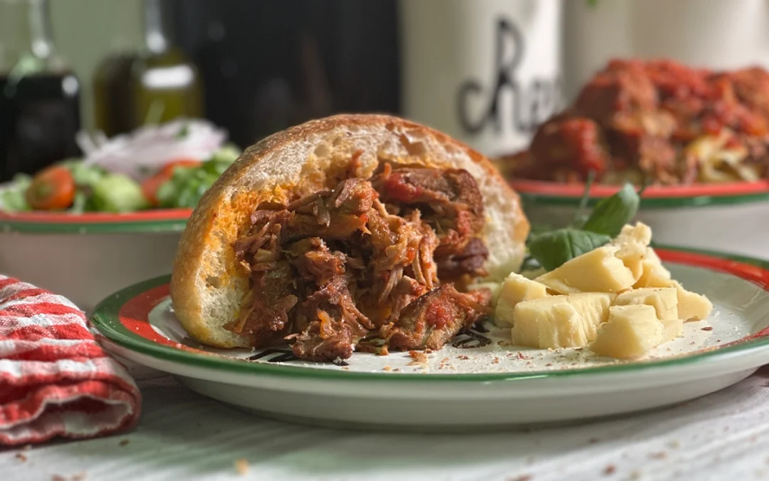Nonna-Inspired Meatball-Loaded Foccaccia Pane & Mozz | Wallingford, Conn.