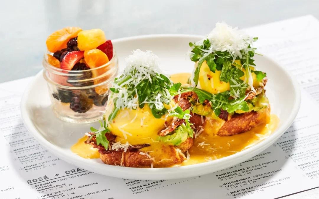 Pressed Croissant + Togarashi Hollandaise = Bene Bliss Sixty Vines | Based in Plano, Texas