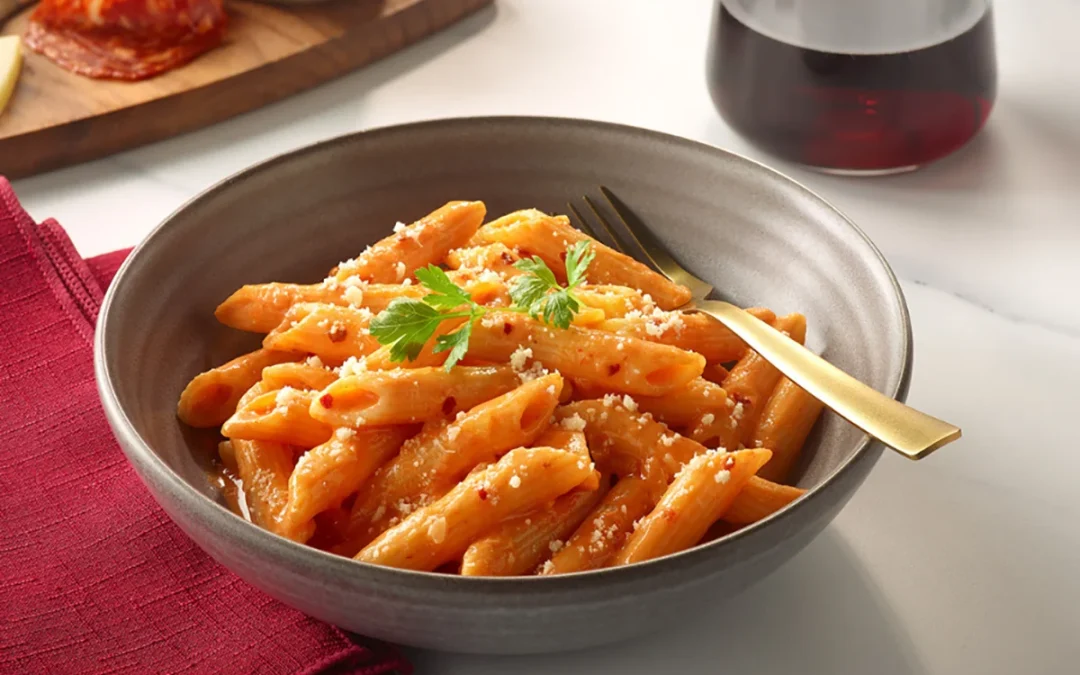 Vodka Sauce Revisited Bronze-cut pasta elevates one of today’s most on-trend pasta sauces