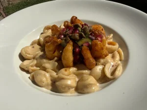 Kung Fu Shrimp and Thai Queso Orecchiette