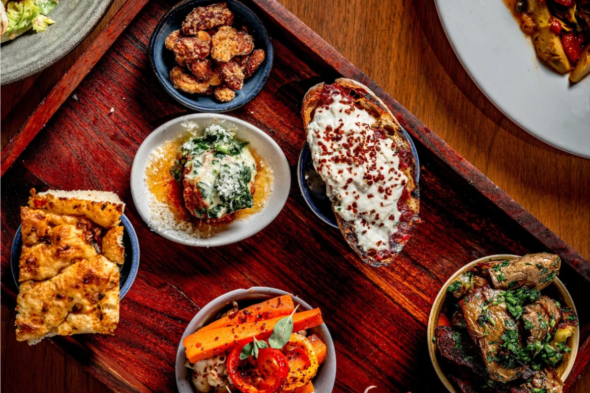 In New York, Lulla elevates snacking with its Aperitivo Box, featuring Italian-inspired nibbles like housemade focaccia, spiced nuts and fingerling potatoes with pistachio romesco.